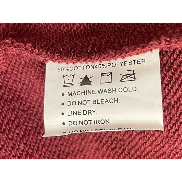 Ariat Women's Terry Henley Sweatshirt Oxblood Red Size Medium NWT Western - Picture 7 of 9